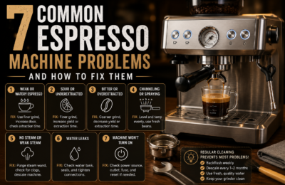 7 Common Espresso Machine Problems and How to Fix Them