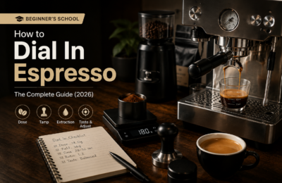 Beginner’s School: How to Dial In Espresso – The Complete Guide (2026)