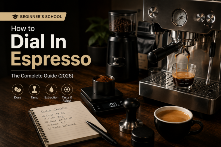Beginner’s School: How to Dial In Espresso – The Complete Guide (2026)