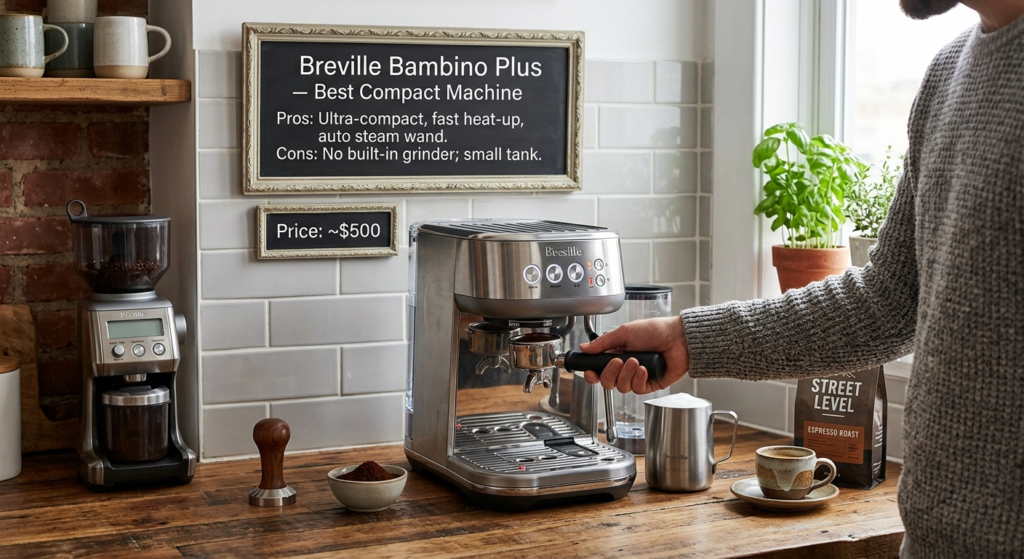 Breville Bambino Plus — Best Compact Machine