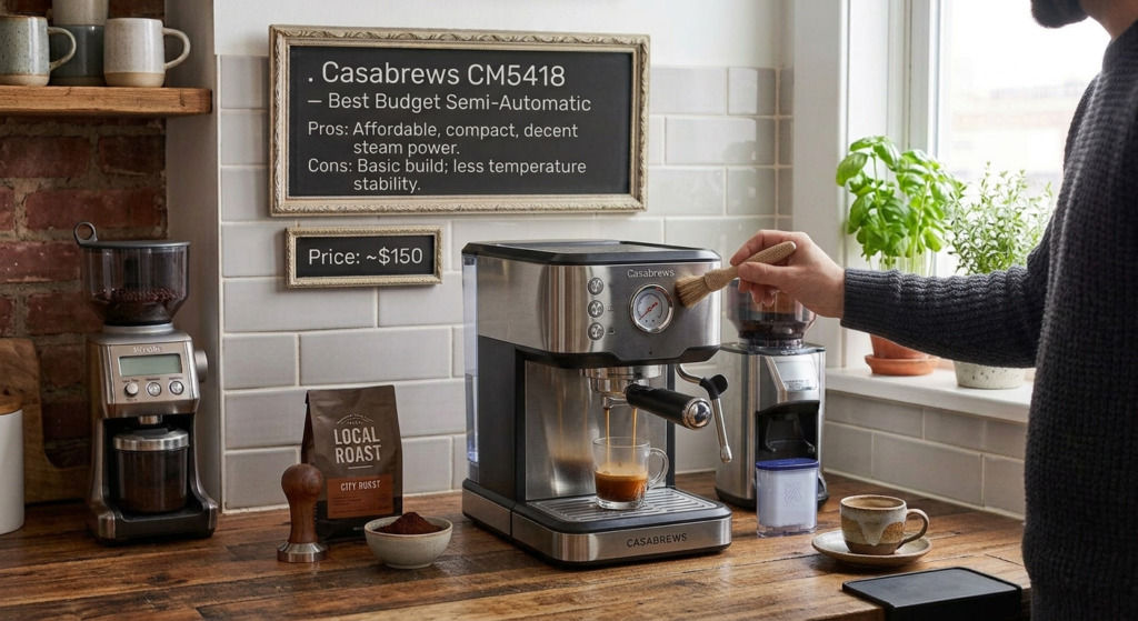 Casabrews CM5418 — Best Budget Semi‑Automatic