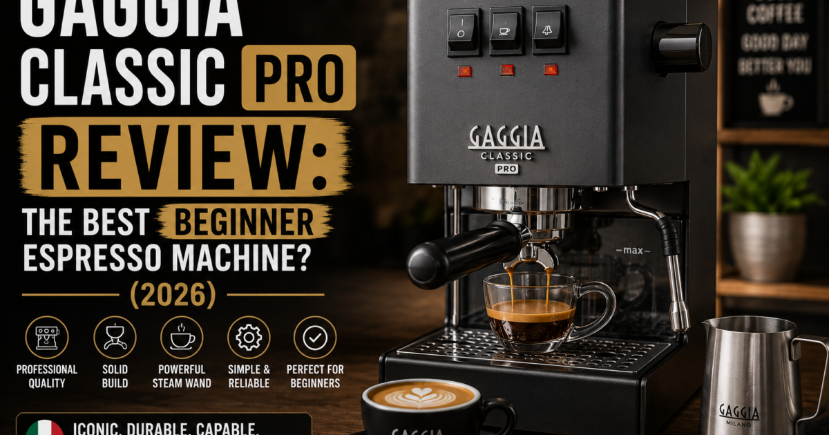 Gaggia Classic Pro Review: The Best Beginner Espresso Machine? (2026)