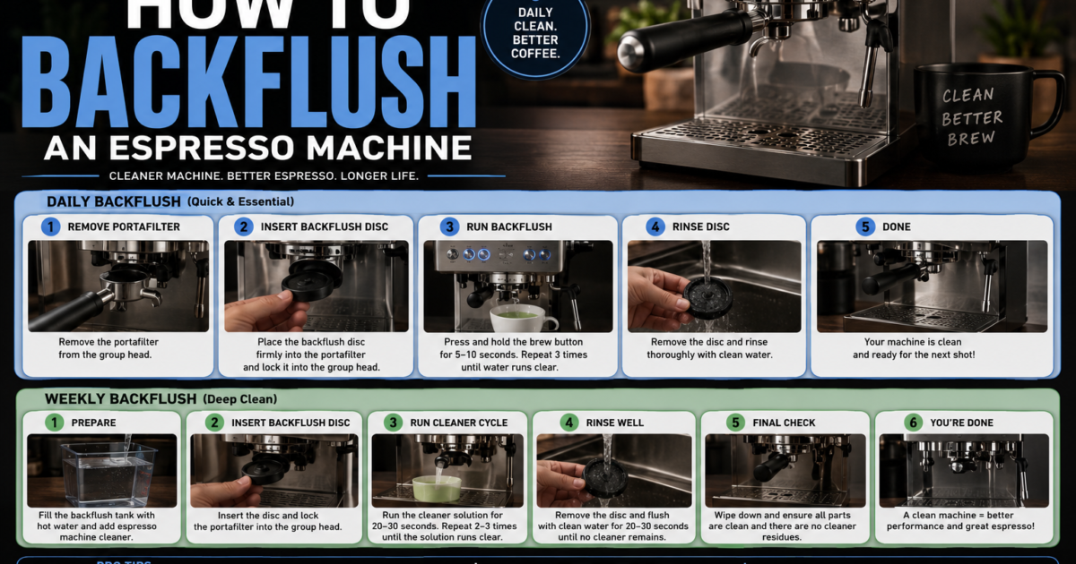How to Backflush an Espresso Machine (Daily & Weekly Routine)