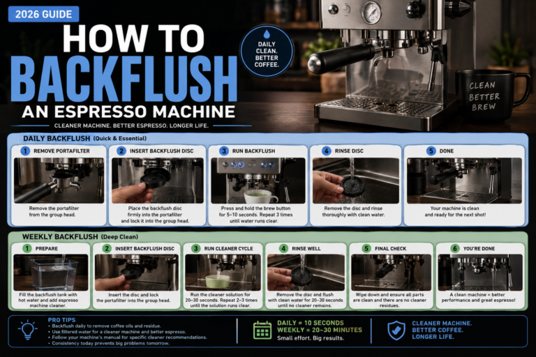 How to Backflush an Espresso Machine (Daily & Weekly Routine)