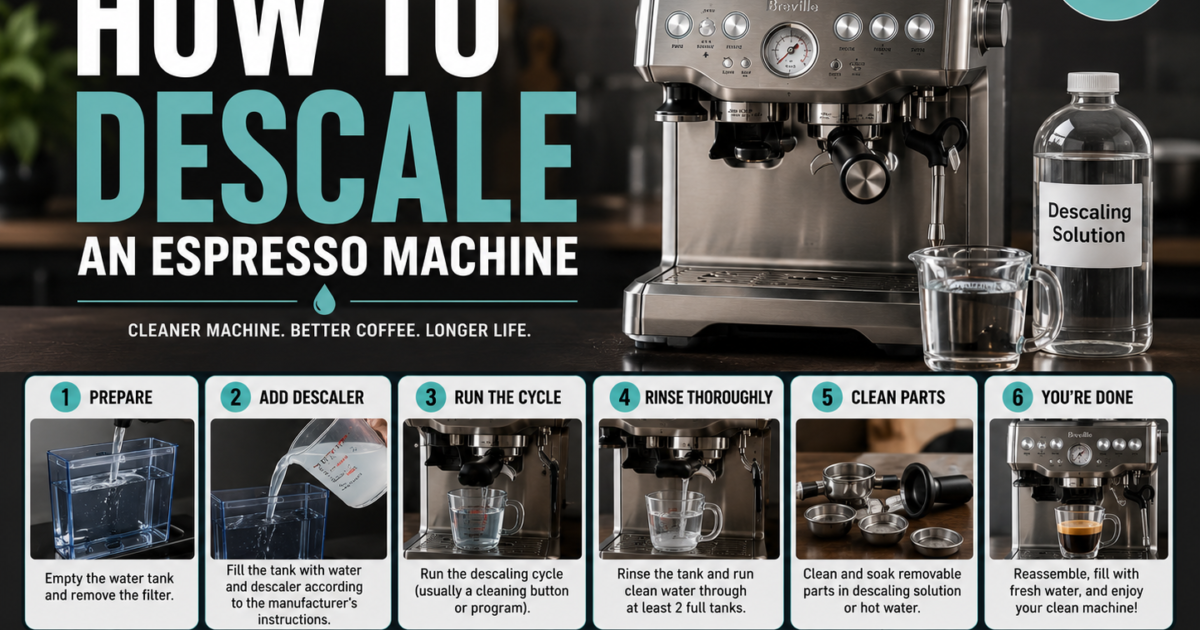 How to Descale an Espresso Machine: Step-by-Step Guide (2026)