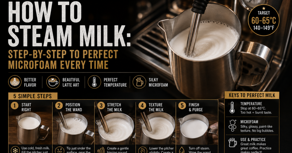 How to Steam Milk: Complete Barista Guide 2026