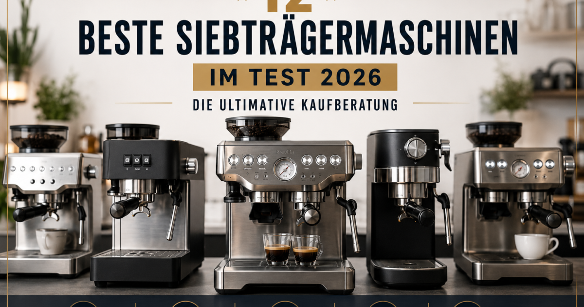 12 Beste Siebträgermaschinen im Test 2026: Die Kaufberatung
