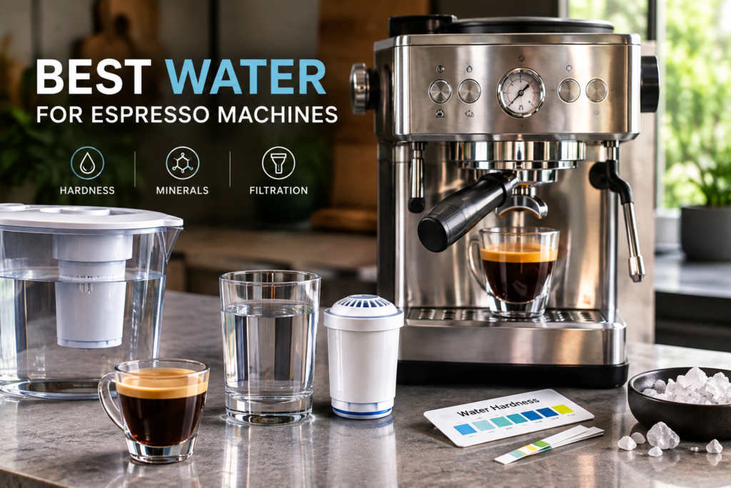 Best Water for Espresso Machines: Hardness, Minerals & Filtration
