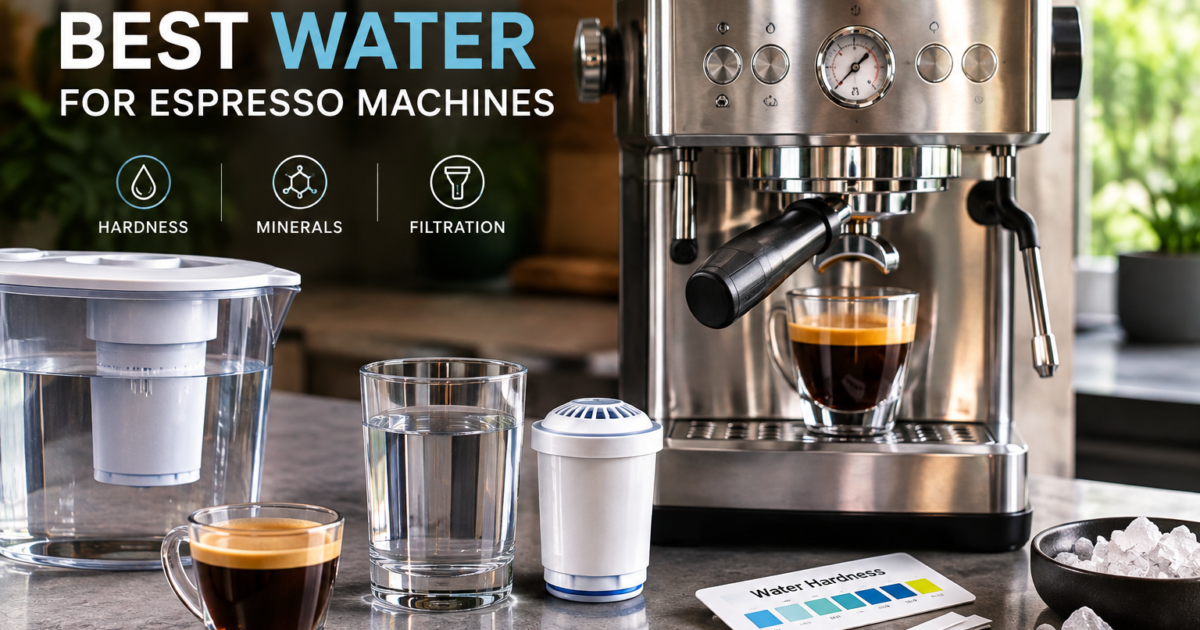Best Water for Espresso Machines: Hardness, Minerals & Filtration